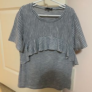 On Twelfth size Small women’s striped blouse shirt